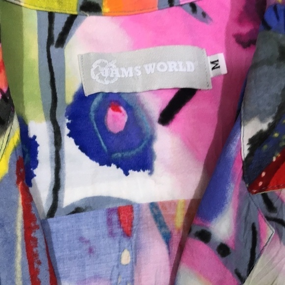 Jams World “Secret Crush” Retro Woman’s Blouse size M - Picture 4 of 10